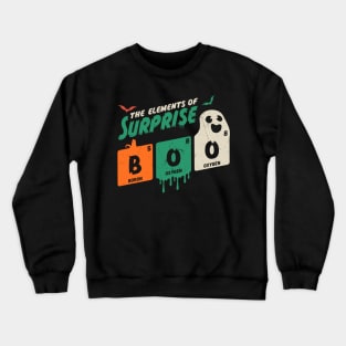 Boo The Elements Of Surprise Halloween Periodic Table Crewneck Sweatshirt